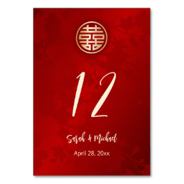 中国のモダン結婚の テーブルナンバー