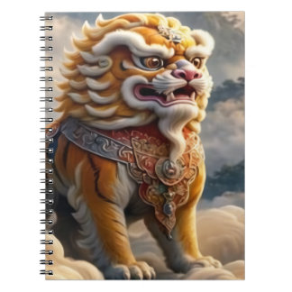 中国のライオンの写真ノート ノートブック