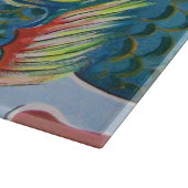 中国のライオンの守護壁画 カッティングボード (角)