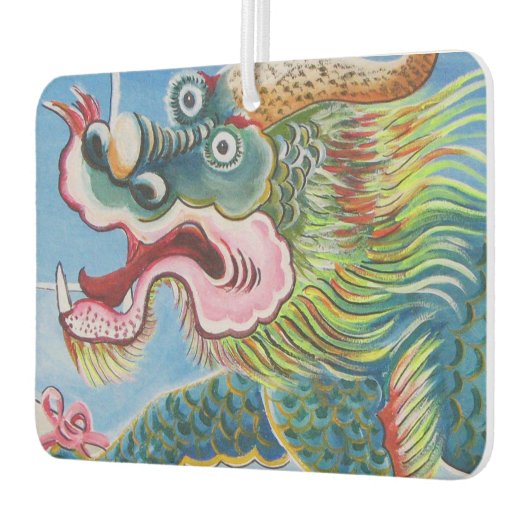 中国のライオンの守護壁画 カーエアーフレッシュナー (左)