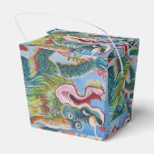 中国のライオンの守護壁画 フェイバーボックス (裏面サイド)