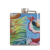 中国のライオンの守護壁画 フラスク (裏面)