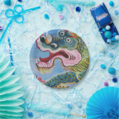 中国のライオンの守護壁画 ペーパープレート (パーティー)