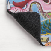 中国のライオンの守護壁画 マウスパッド (コーナー)