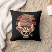 中国のライオンの守護者 – Foo Dog クッション (ブランケット)