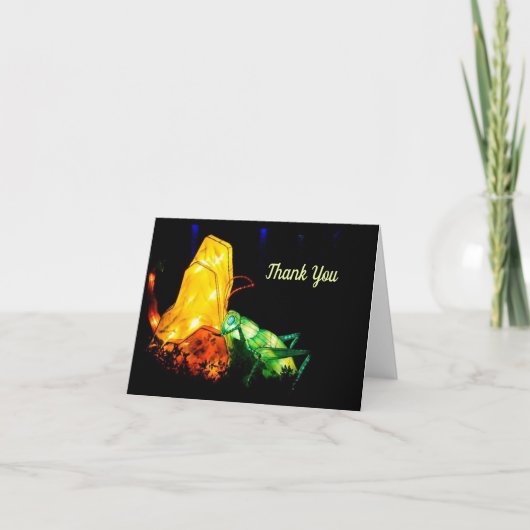 中国のランタン祭り ケータリング ノートカード (正面)