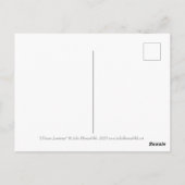 中国のランタン、フィサリス秋のフローラ絵画 ポストカード (裏面)