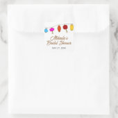 中国のランタン 結婚前のお祝い スクエアシール (バッグ)