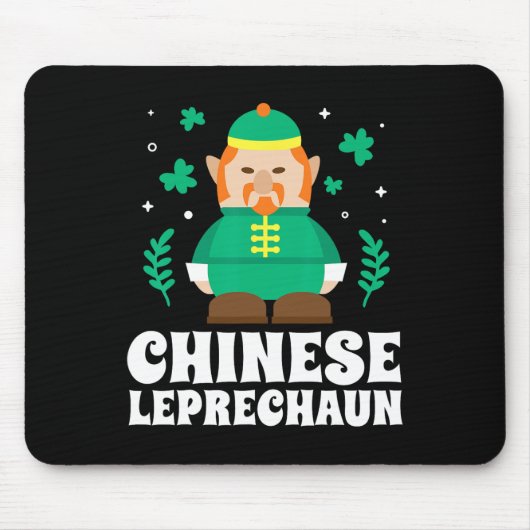 中国のレプラコーン 楽しい聖パトリックの日 マウスパッド (正面)