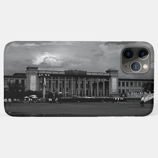 中国のヴィンテージ 北京 中国国家博物館 Case-Mate iPhoneケース (裏面(横))