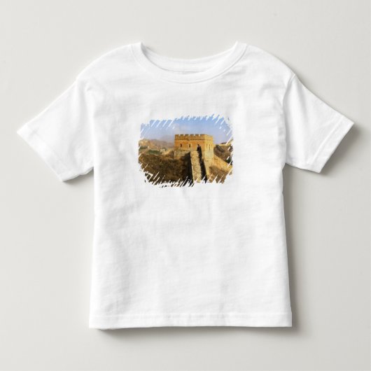 中国の万里の長城のパノラマビュー 2 トドラーTシャツ (正面)
