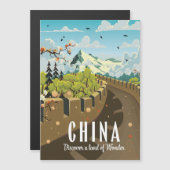 中国の万里の長城の旅行ポスター (正面/裏面)