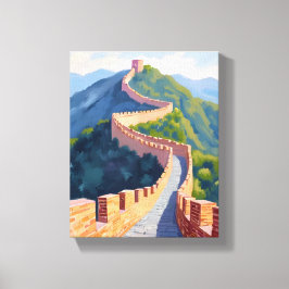 中国の万里の長城の絵 キャンバスプリント