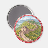 中国の万里の長城 マグネット (正面/裏面)