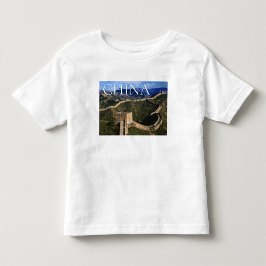 中国の万里の長城｜金山嶺 トドラーTシャツ (正面)
