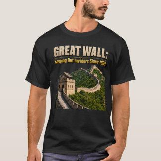 中国の万里の長城 136年より侵入者を阻止 Tシャツ