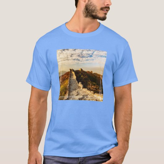 中国の万里の長城 Tシャツ (正面)
