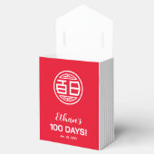 中国の伝統的ベビー100日百日お願いボックス フェイバーボックス (オープン)