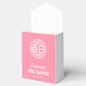 中国の伝統的ベビー100日百日 （ピンク） フェイバーボックス (オープン)