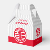 中国の伝統的ベビー100日百日 フェイバーボックス (正面サイド)