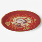 中国の伝統的ベビー100日百日 ペーパープレート (アングル)