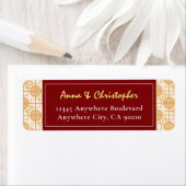 中国の伝統的結婚吉なペラナカン ラベル (インサイチュ)