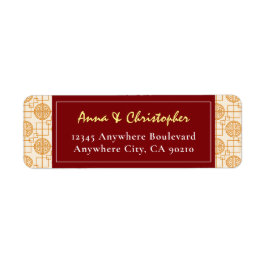 中国の伝統的結婚吉なペラナカン ラベル