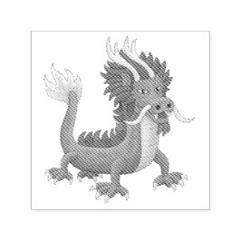 中国の伝説の竜 セルフインキングスタンプ