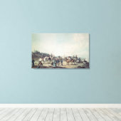 中国の兵 キャンバスプリント (インサイチュ (ウッドフロア))