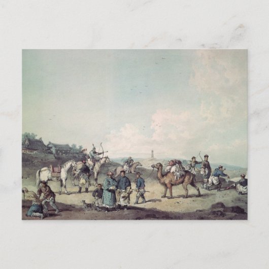 中国の兵 ポストカード (正面)