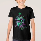 中国の冥界の竜の神秘的な水路 トライブレンドTシャツ (正面)