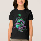 中国の冥界の竜の神秘的な水路 トライブレンドTシャツ (正面)