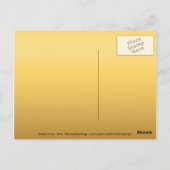 中国の十二支での金の羊（アリエス） ポストカード (裏面)