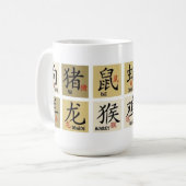 中国の十二支 マグカップ (正面左)