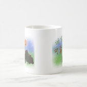 中国の単語：诚 实、可 靠 。 コーヒーマグカップ (中央)