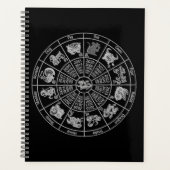中国の占星術〔占星術の〕十二宮図ホイール プランナー手帳 (正面)