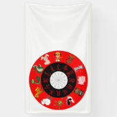 中国の占星術 横断幕 (縦)