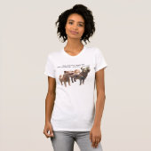 中国の古代犬 Tシャツ (正面フル)