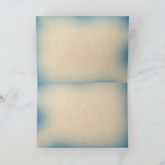 中国の古花に感謝 カード (内部)