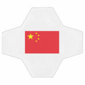 中国の国旗 サッカーボール (フラット)