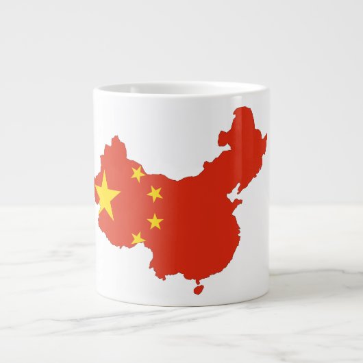 中国の国旗 ジャンボコーヒーマグカップ (正面)