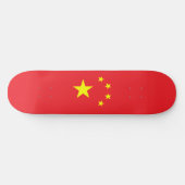 中国の国旗 スケートボード (横)
