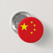 中国の国旗 缶バッジ (正面&裏面)
