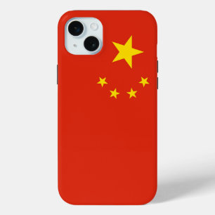 中国の国旗 Apple iPhone 15 Plus カー Miniケース