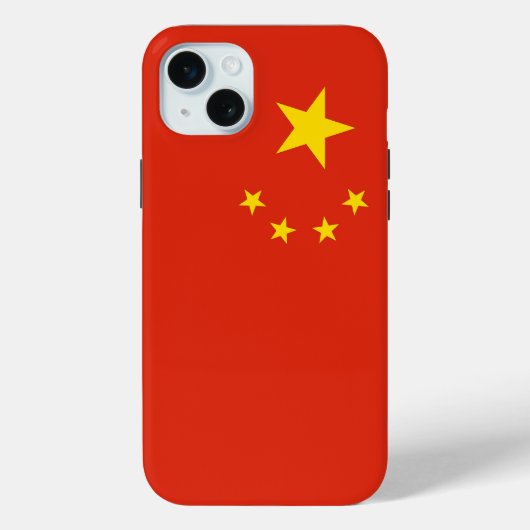 中国の国旗 Apple iPhone 15 Plus カー Case-Mate iPhoneケース (裏面)