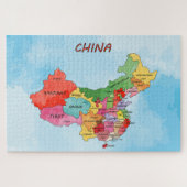 中国の地図ジグソーパズル ジグソーパズル (横)