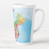 中国の地図 カフェラテマグ (右)
