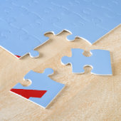 中国の地図 ジグソーパズル (側面)