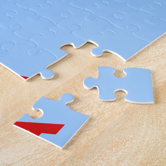 中国の地図 ジグソーパズル (側面)