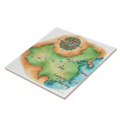 中国の地図 タイル (側面)